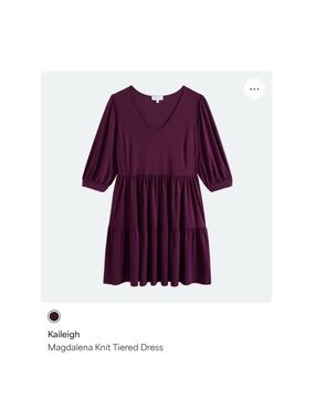 Gilli Merlot Tiered Dress
